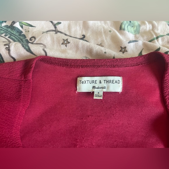 Madewell Texture & Thread Crepe Wrap Top - Picture 4 of 4